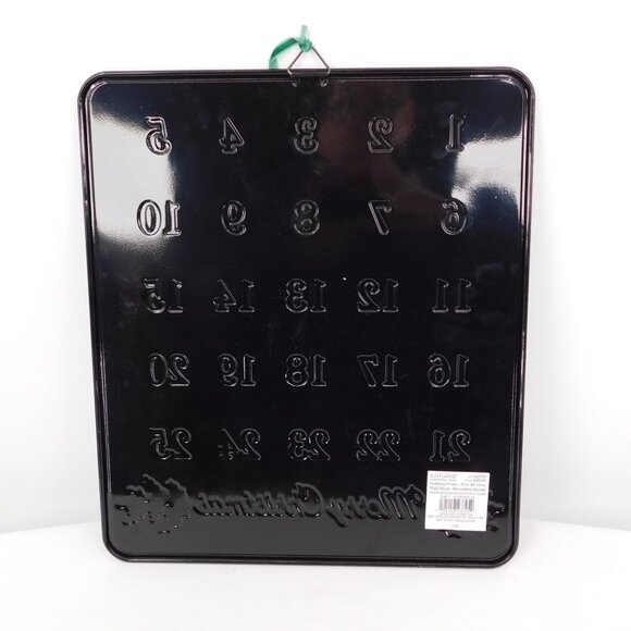 Ashland Merry Christmas Countdown Black Holiday Pines Metal Wall Decor Wreath - Picture 5 of 6